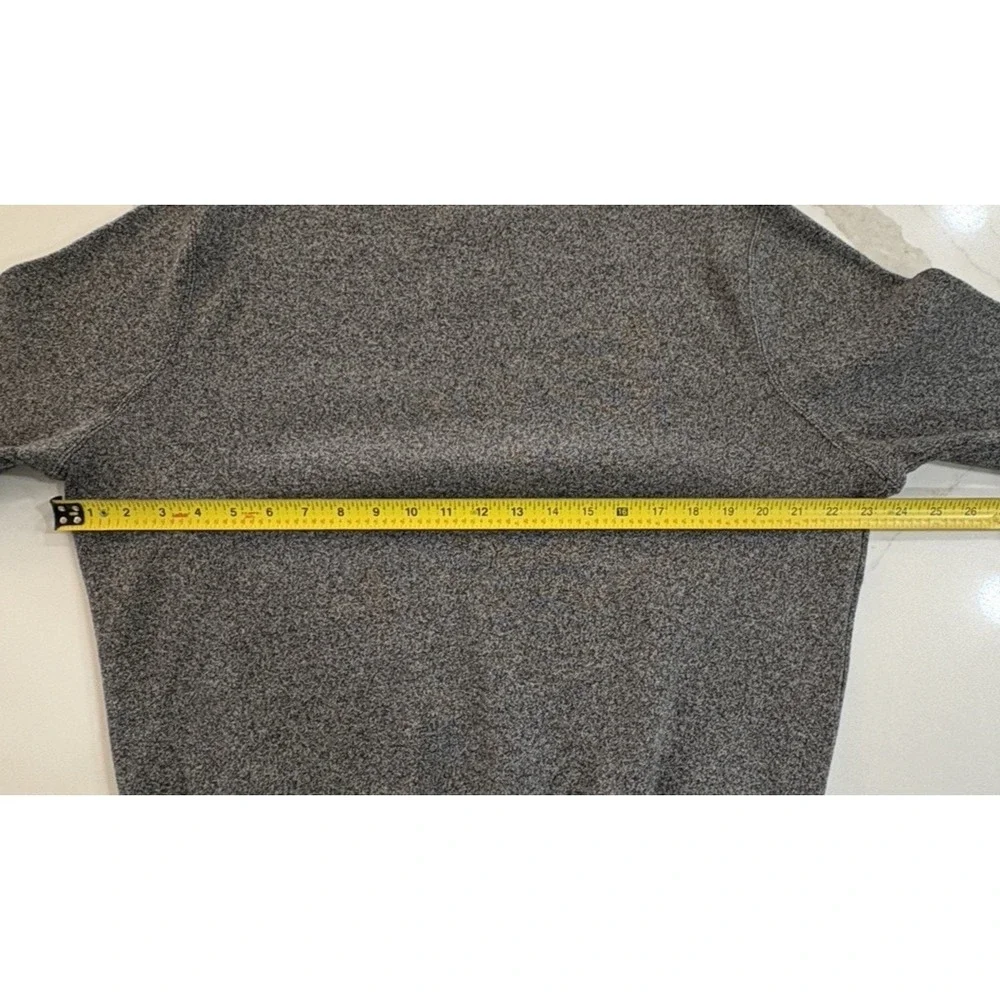 Polo Ralph Lauren Gray Cotton Crewneck Sweater Quiet Luxury Preppy Dark Academia